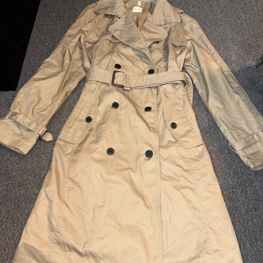 Lands' End Beige Trench Coat
